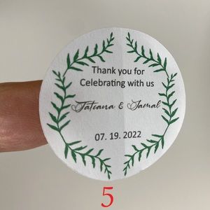 Thank you celebrating stickers waterproof